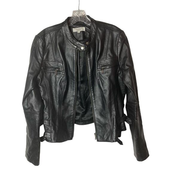 Next Leather Jacket Woman’s Size 14 - Picture 4 of 14